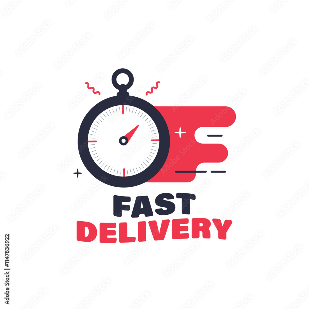 Fast Delivery Banner Vector Illustration. Fast Delivery Service Concept Design Fast Delivery Banner Vector Illustration. Fast Delivery Service Concept Design