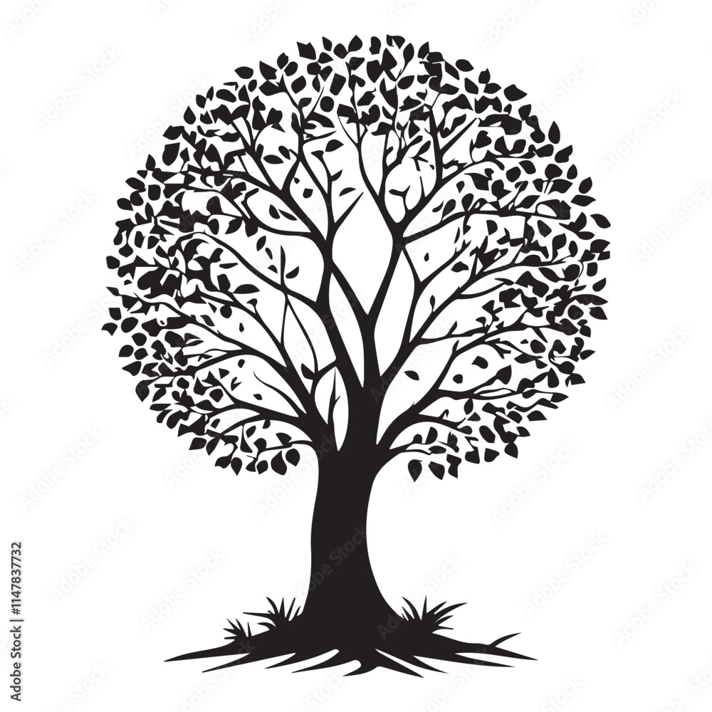 tree silhouette vector tree silhouette vector