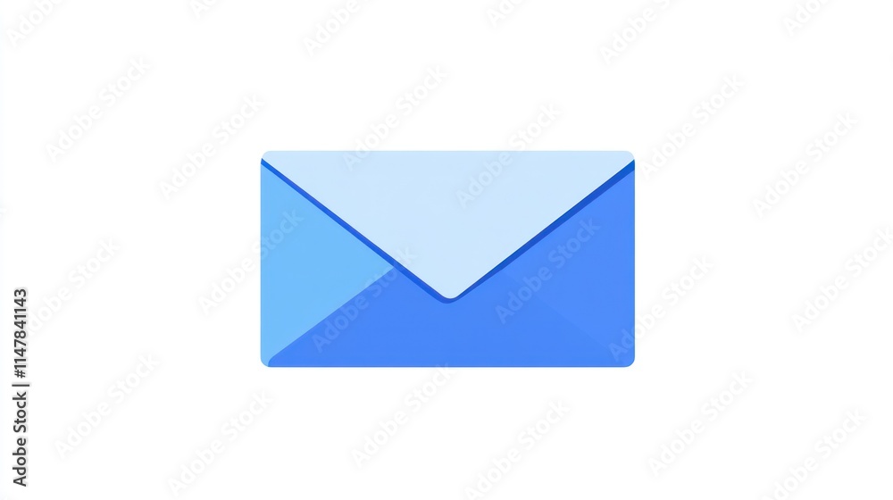 A Simple Blue Envelope Graphic Design A Simple Blue Envelope Graphic Design