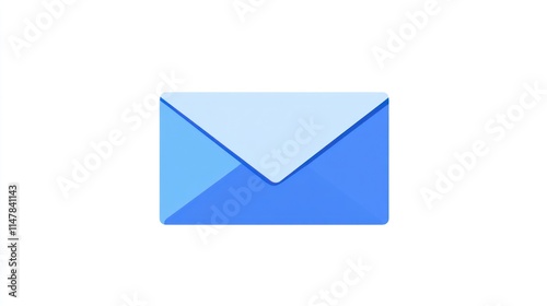 A Simple Blue Envelope Graphic Design