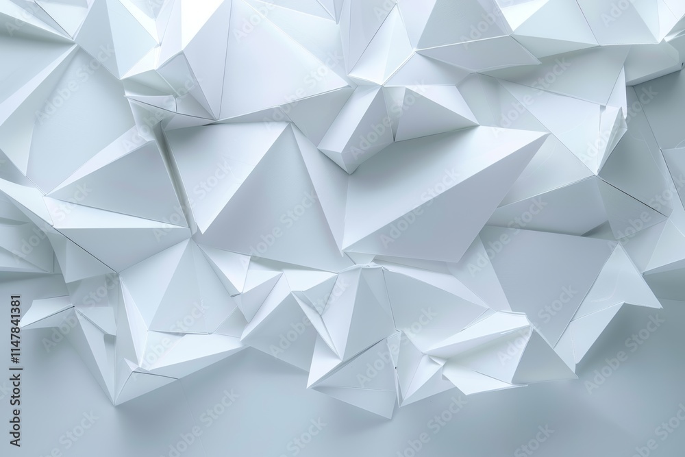 Abstract white geometric pattern with triangular shapes. (2) Abstract white geometric pattern with triangular shapes. (2)