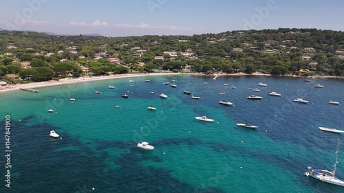 Summer Paradise at Pampelonne Beach, Saint-Tropez French Riviera 