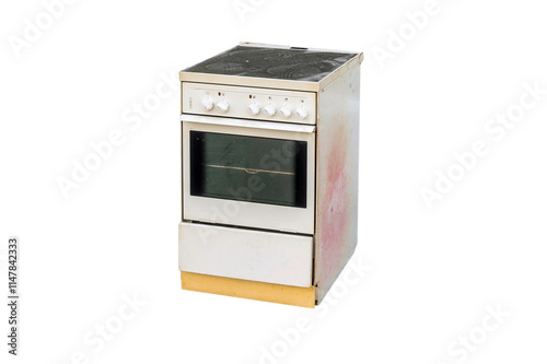 Obraz na płótnie old stove isolated on transparent background w salonie