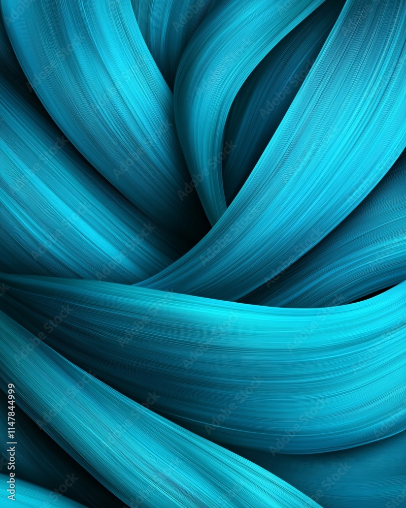 Obraz premium Abstract turquoise wave background