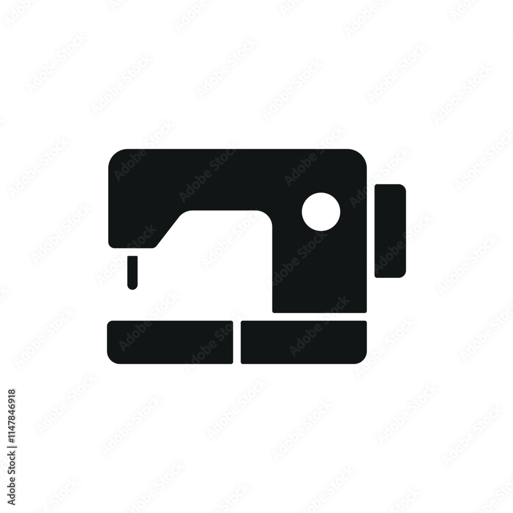 Sewing machine fashion tailor icon vector basic design Sewing machine fashion tailor icon vector basic design
