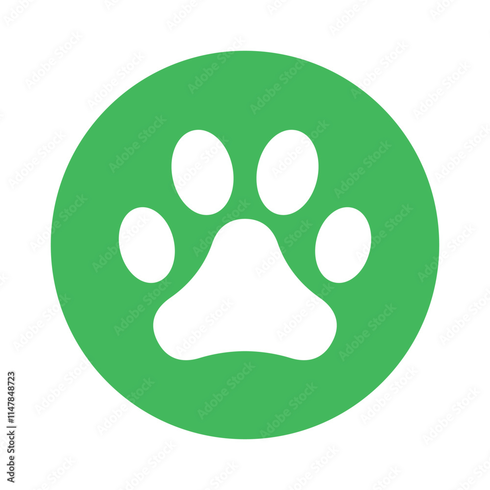 paw print sign symbol flat vector icon paw print sign symbol flat vector icon