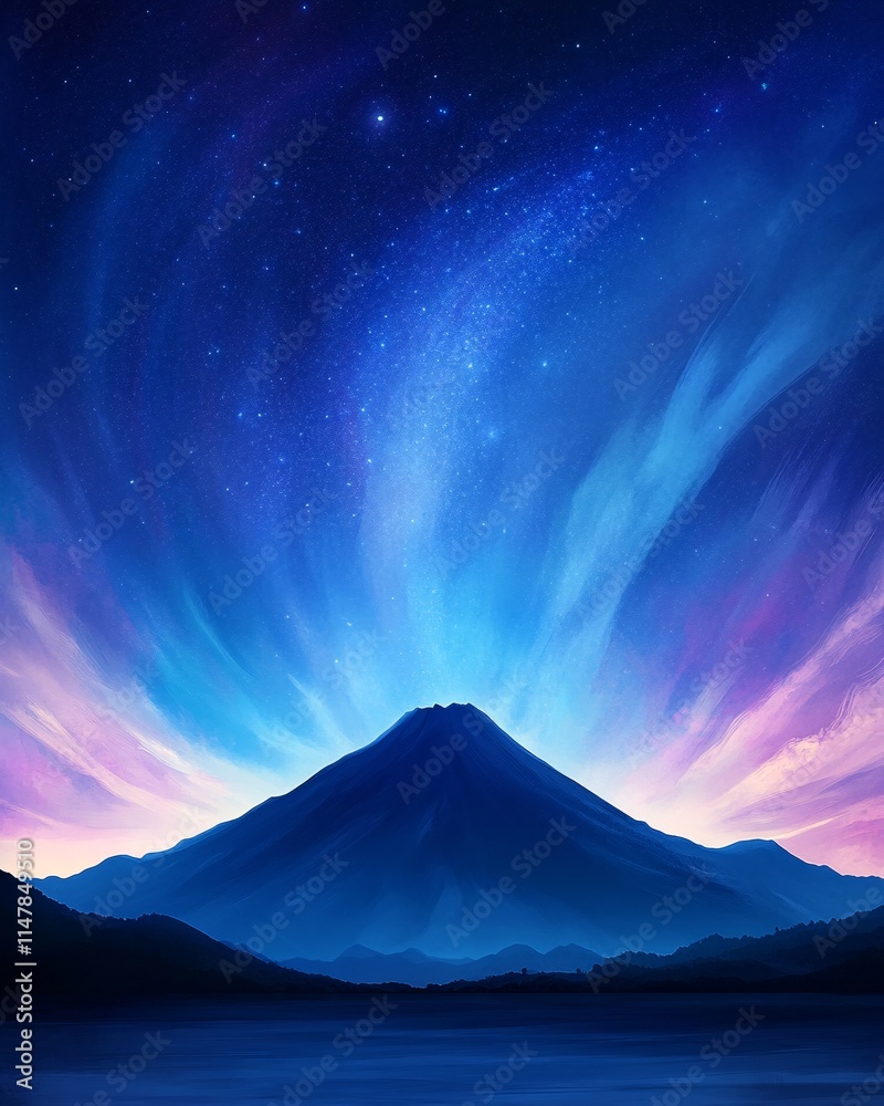 Fototapeta premium Majestic Mountain Landscape at Twilight