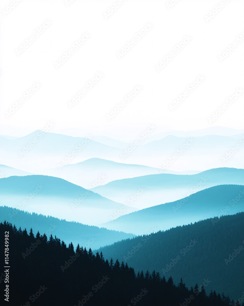 Misty Mountain Landscape Misty Mountain Landscape
