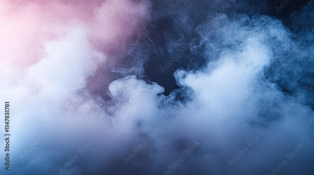 Realistic Dry Ice Smoke Effect with Varying Cloud Density in a Dark Background for Creative Visuals and Design Applications Realistic Dry Ice Smoke Effect with Varying Cloud Density in a Dark Background for Creative Visuals and Design Applications