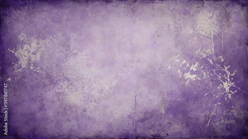 Purple abstract hand-painted vintage background