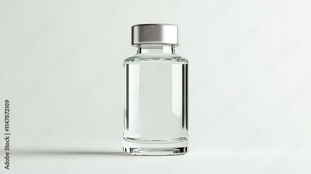 A 3D render of a peeling solution bottle, captured with a crystalline aesthetic A 3D render of a peeling solution bottle, captured with a crystalline aesthetic