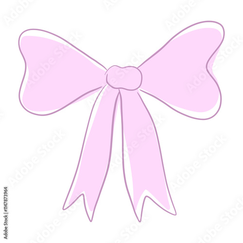 pink ribbon bow