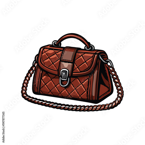 Stylish high-end crossbody bag; textured, pebbled leather;  premium quality; designer details; sophisticated; luxury handbag.