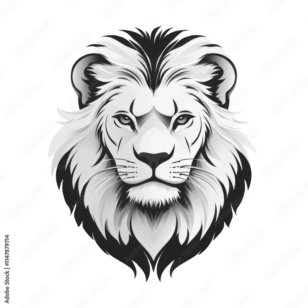 Fototapeta premium white icon of Wildlife isolated on a transparent background Minimalist flat icon, vector logo style sign clipart on a no background png