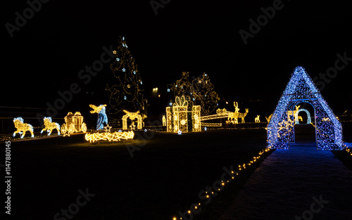 Weihnachtsbeleuchtung für außen  Weihnachtsfiguren