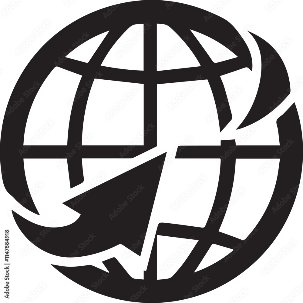 ack of Line Icons of Globe. Editable Stroke. Minimalistic Linear Pictogram for Design of Cards, Apps, Banners, Posts ack of Line Icons of Globe. Editable Stroke. Minimalistic Linear Pictogram for Design of Cards, Apps, Banners, Posts