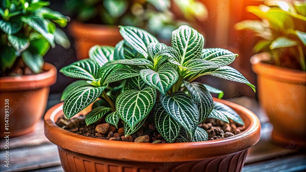 Fototapeta premium High-Resolution Potted Plant Images: Detailed Photos of Houseplants in Pots