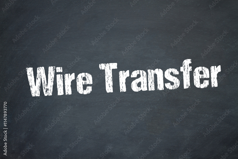 Obraz premium Wire Transfer 