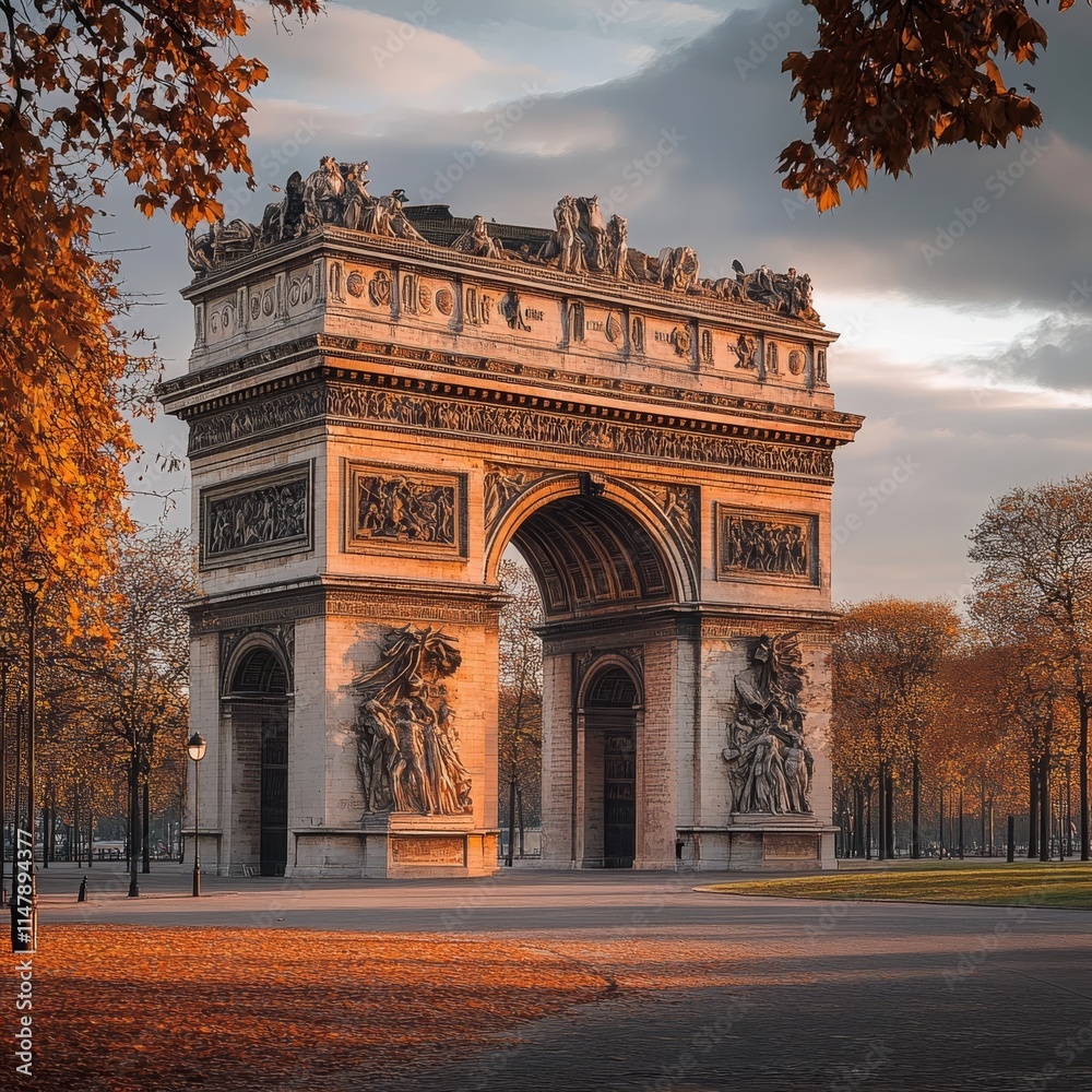 Obraz premium Arc de Triomphe, Paris
