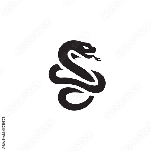 Wallpaper Mural Black cobra silhouette design. Torontodigital.ca