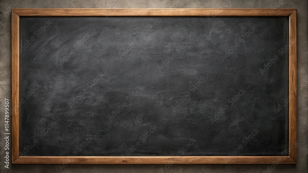 Empty dark slate chalkboard with a rustic wooden frame, perfect for adding your own message or design. Empty dark slate chalkboard with a rustic wooden frame, perfect for adding your own message or design.