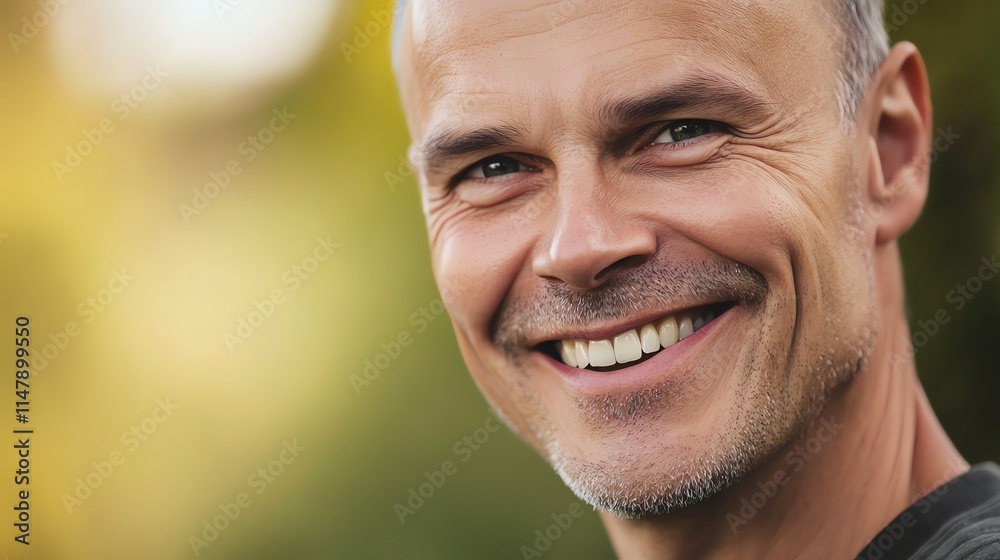 A smiling man with a missing tooth, embracing imperfection with confidence A smiling man with a missing tooth, embracing imperfection with confidence