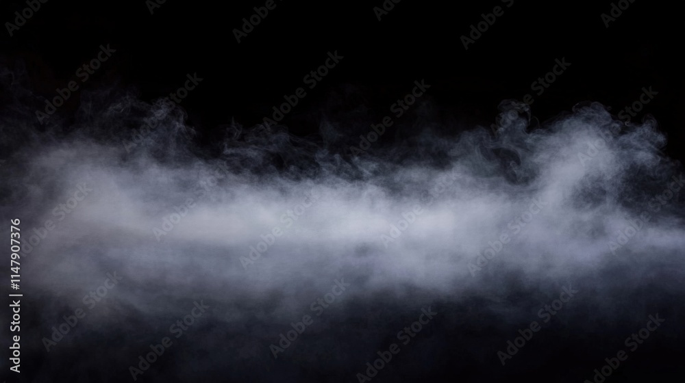 Fototapeta premium Realistic Dry Ice Smoke Clouds Overlay Perfect for Creative Projects and Visual Effects in Various Applications