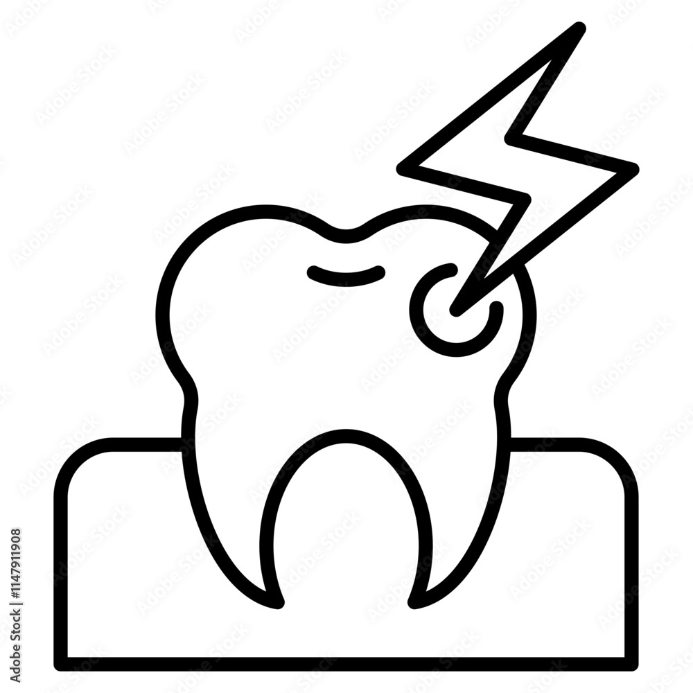 toothache single icon toothache single icon