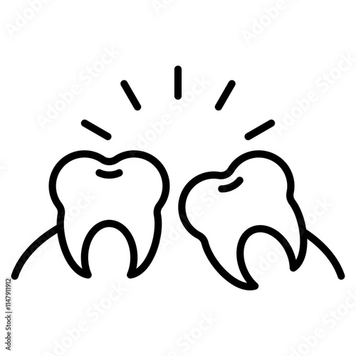 impacted tooth single icon