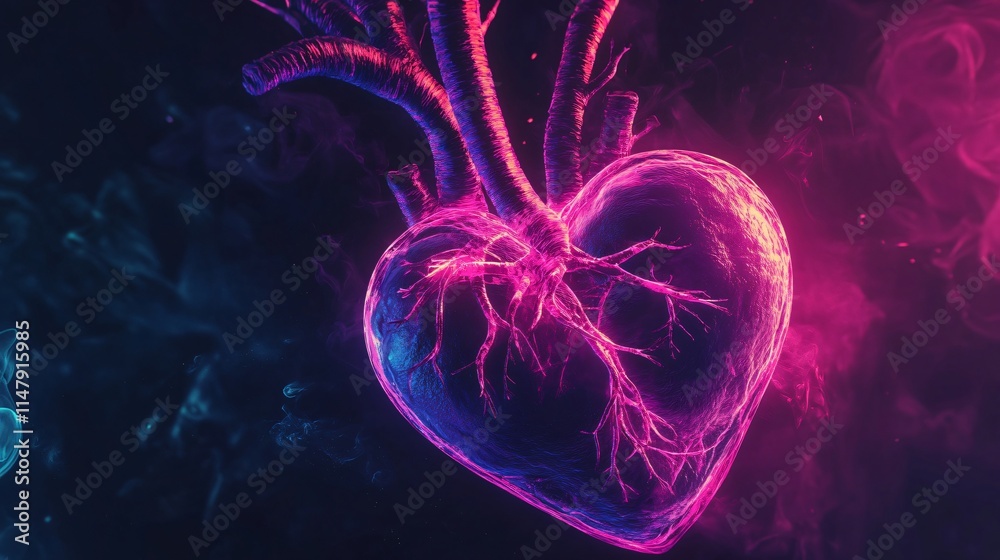 glowing heart art glowing heart art