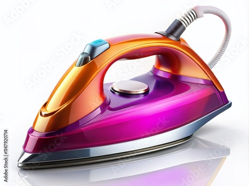 Modern Electric Iron - High-Resolution Image,  Stylish Ironing Tool photo