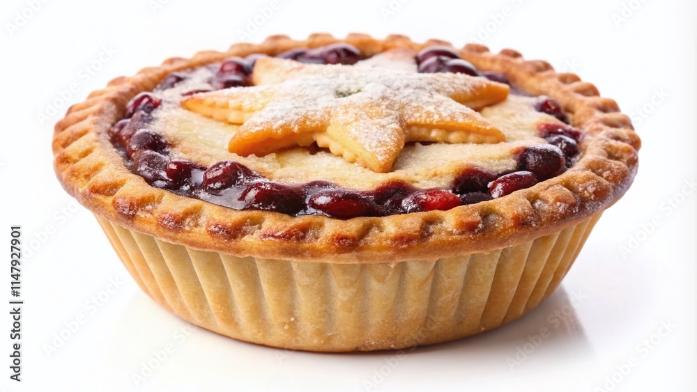 Traditional English Mince Pie - Rule of Thirds Composition Traditional English Mince Pie - Rule of Thirds Composition