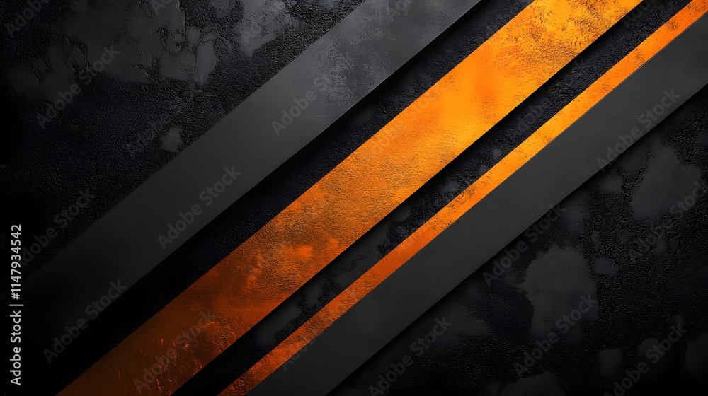 Black background with orange stripes Black background with orange stripes