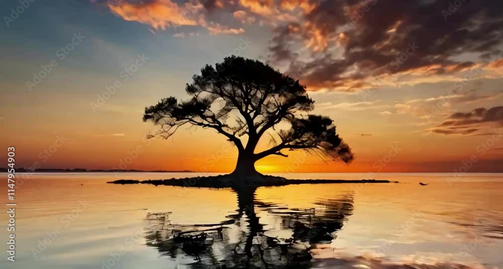 A breathtaking sunset scene unfolds before your eyes: the sky ablaze with vibrant hues of orange, pink, and gold, casting a warm glow over the silhouetted landscape A breathtaking sunset scene unfolds before your eyes: the sky ablaze with vibrant hues of orange, pink, and gold, casting a warm glow over the silhouetted landscape