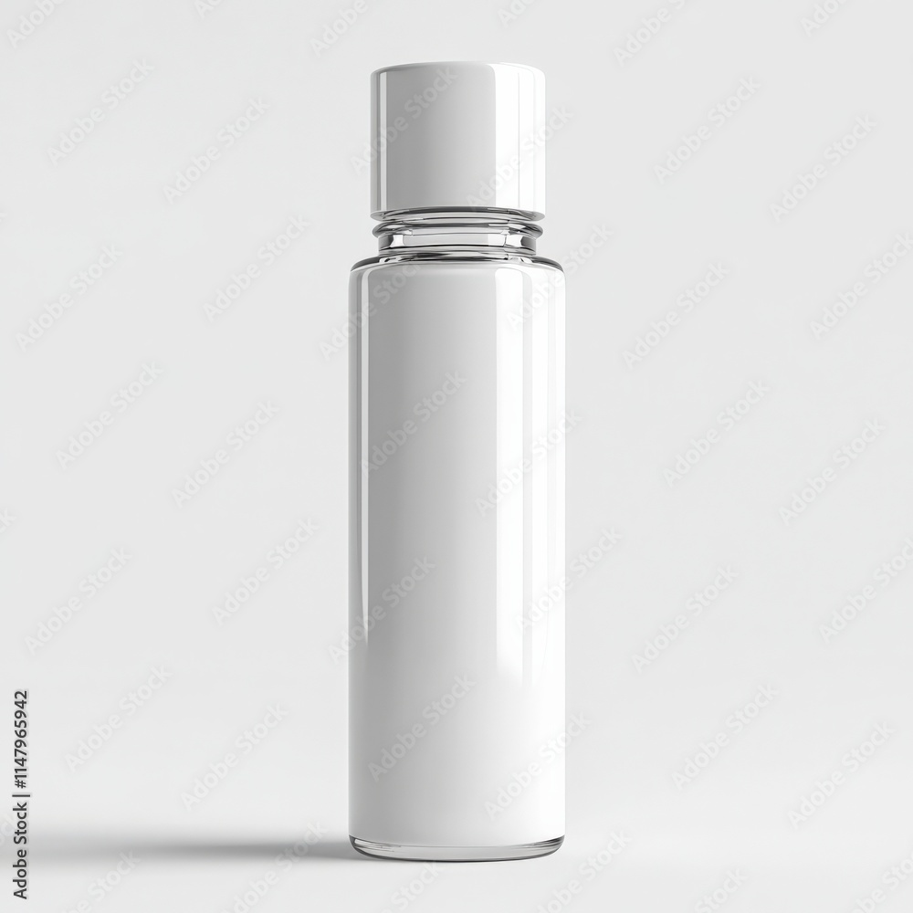 Empty white plastic bottle ready for filling with beverages or other liquids. Empty white plastic bottle ready for filling with beverages or other liquids.