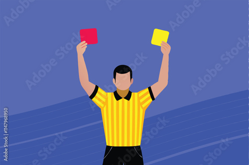 A comprehensive guide showcasing a referee displaying various hand signals during a sports match.  Illustrate multiple distinct signals clearly.