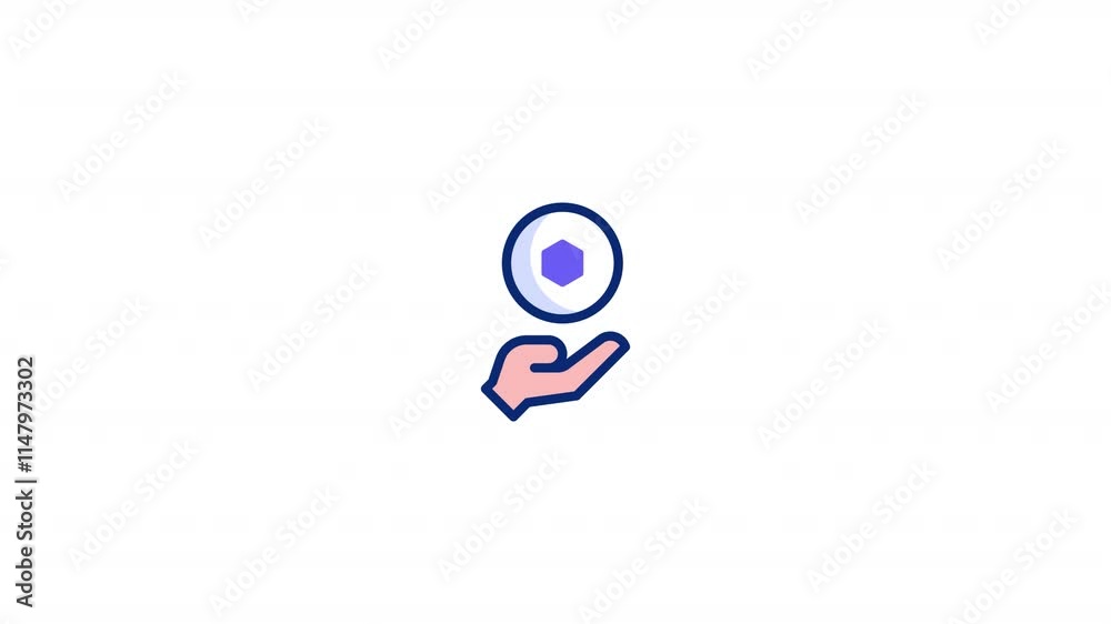 cryptocurrency Animated Icon With Alpha cryptocurrency Animated Icon With Alpha