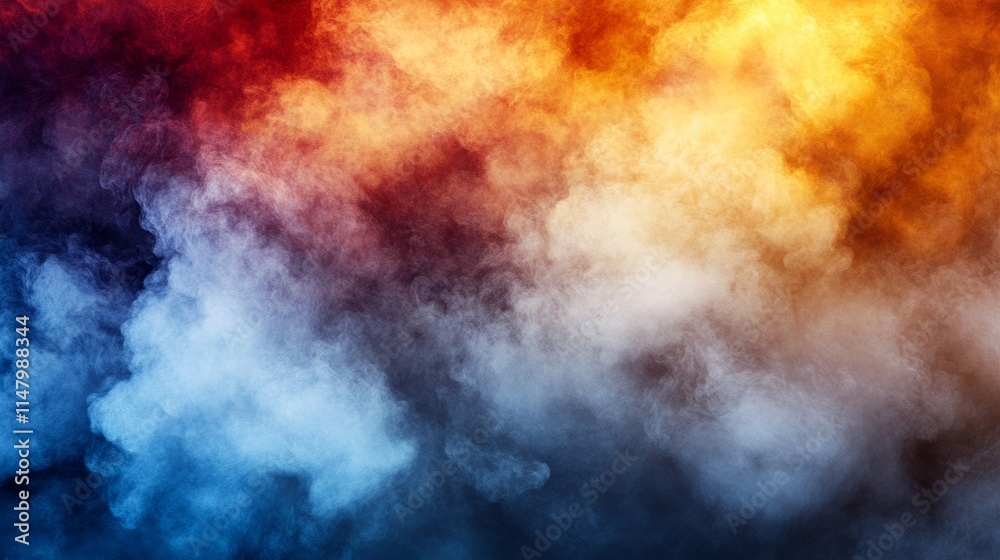 Obraz premium Abstract Colorful Smoke Cloud Background Texture