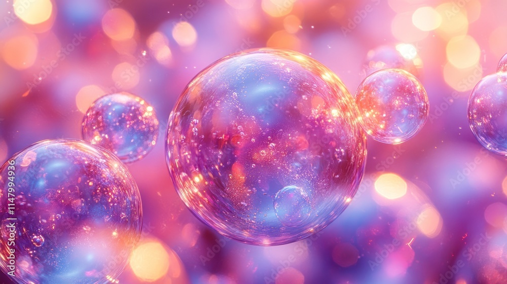 Abstract glowing orbs and bokeh. Abstract glowing orbs and bokeh.