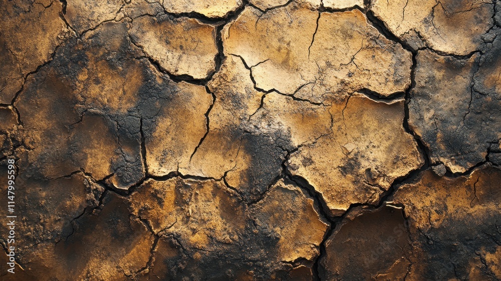 A dried-up riverbed cracking under the sun, symbolizing drought and climate change. A dried-up riverbed cracking under the sun, symbolizing drought and climate change.