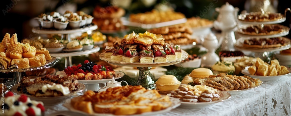 Fototapeta premium High tea spread