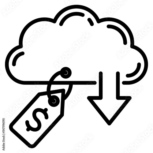 carbon trading single icon