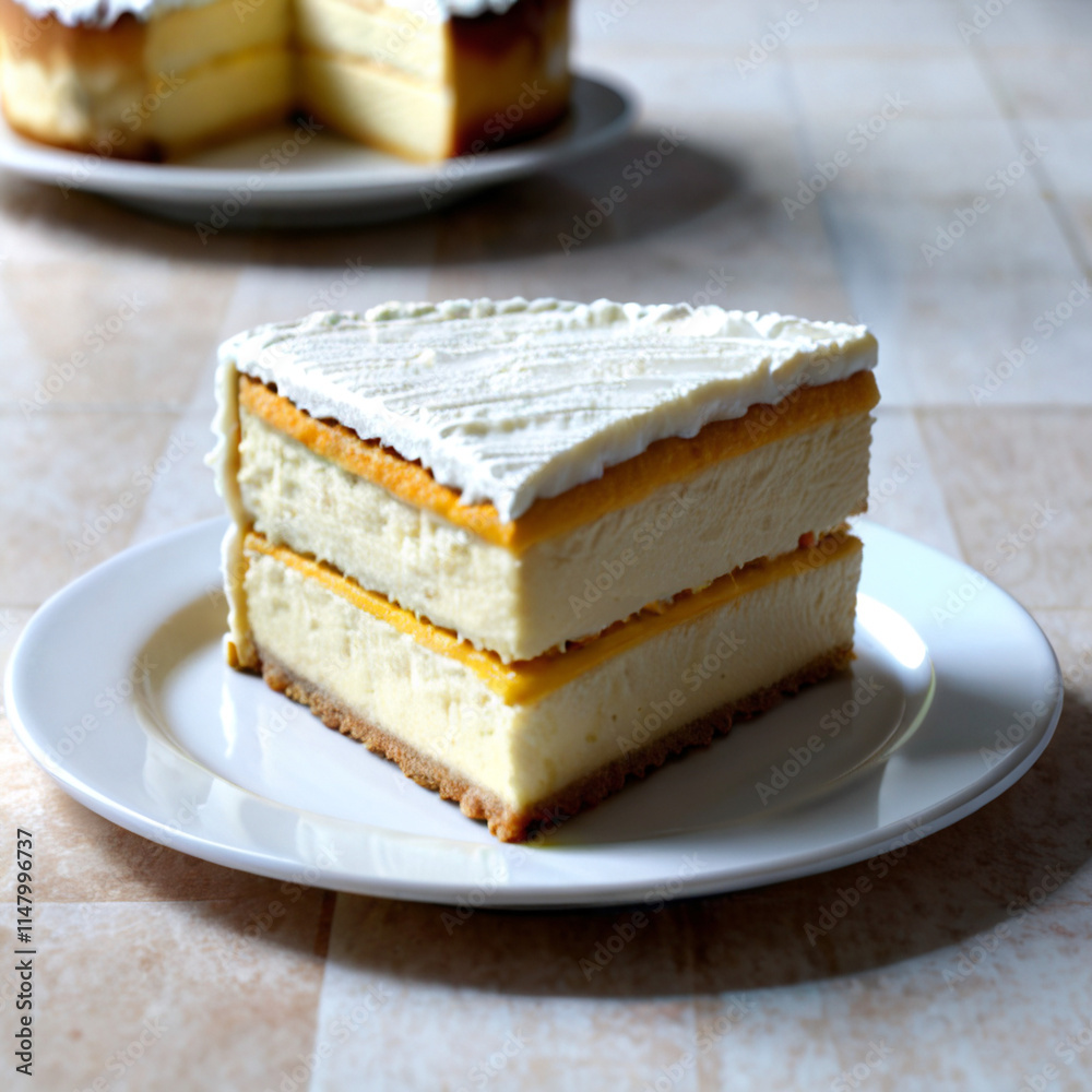 Sophisticated Cheesecake Slice with Citrus Topping
Sophisticated Cheesecake Slice with Citrus Topping