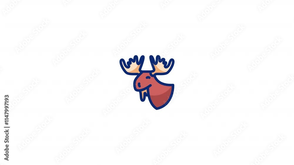 moose Animated Icon With Alpha moose Animated Icon With Alpha