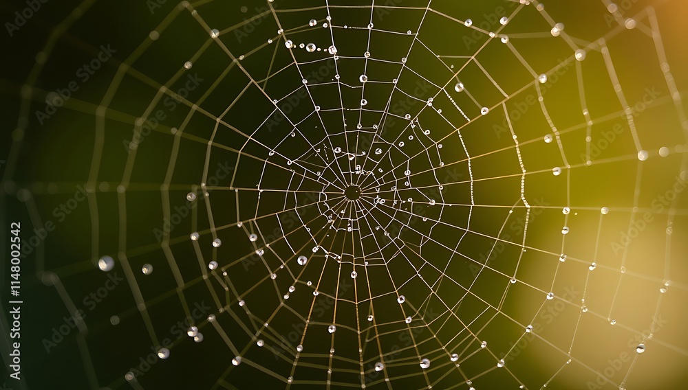 Dewdrops Adorn A Spiders Intricate Web Design Dewdrops Adorn A Spiders Intricate Web Design