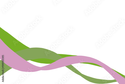 abstract colorful wave border