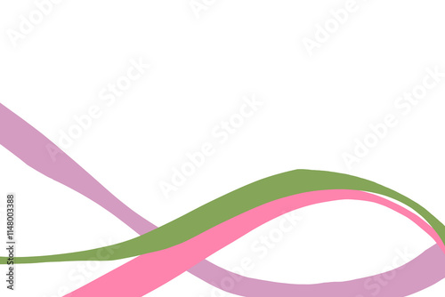 abstract colorful wave border