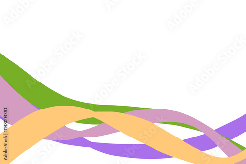 abstract colorful wave border