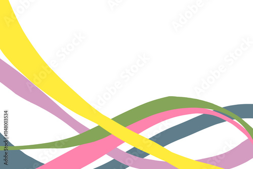 abstract colorful wave border
