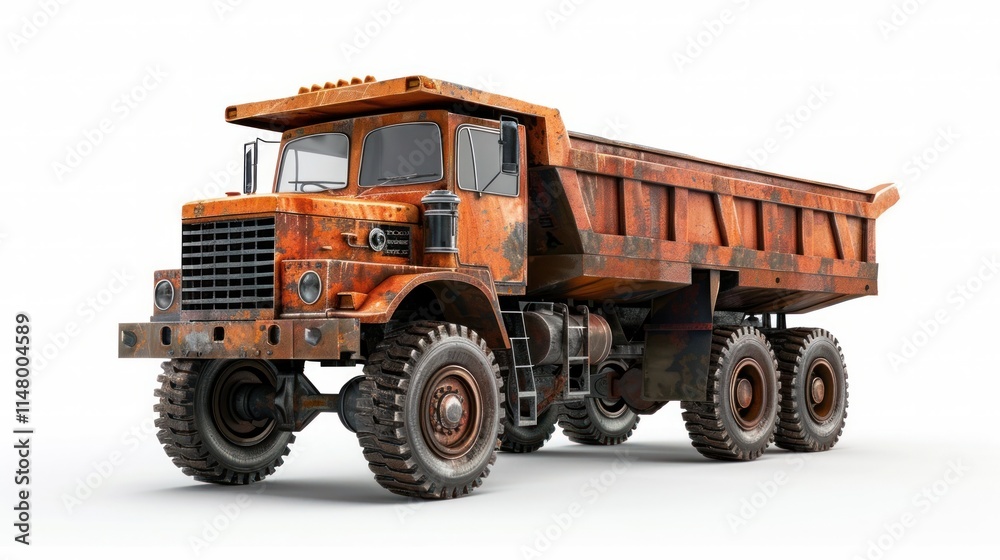 Powerful and Massive Orange Dump Truck for Heavy Duty Construction Mining and Quarry Site Work This large and robust vehicle is used for transporting and hauling large loads of materials dirt Powerful and Massive Orange Dump Truck for Heavy Duty Construction Mining and Quarry Site Work This large and robust vehicle is used for transporting and hauling large loads of materials dirt
